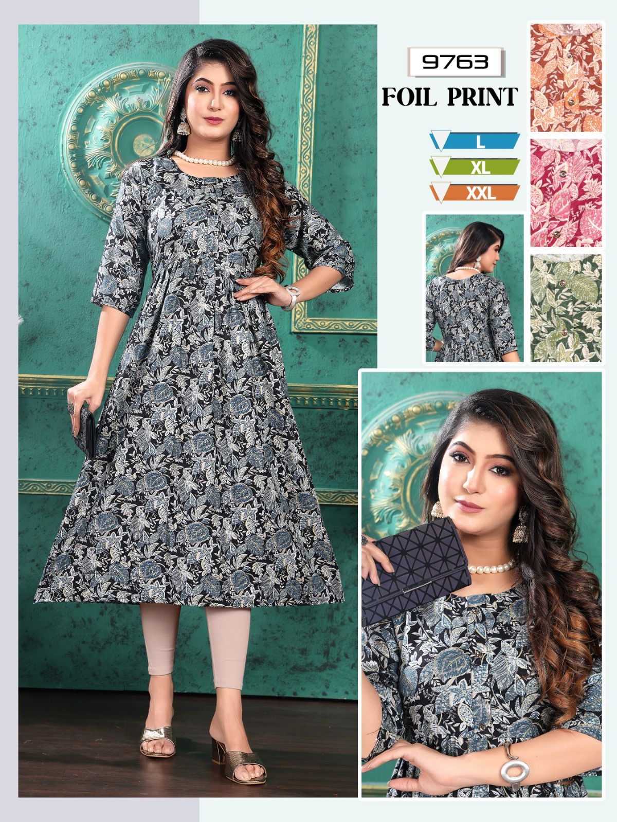 Foil-0801 Mmc Rayon Anarkali Kurtis
