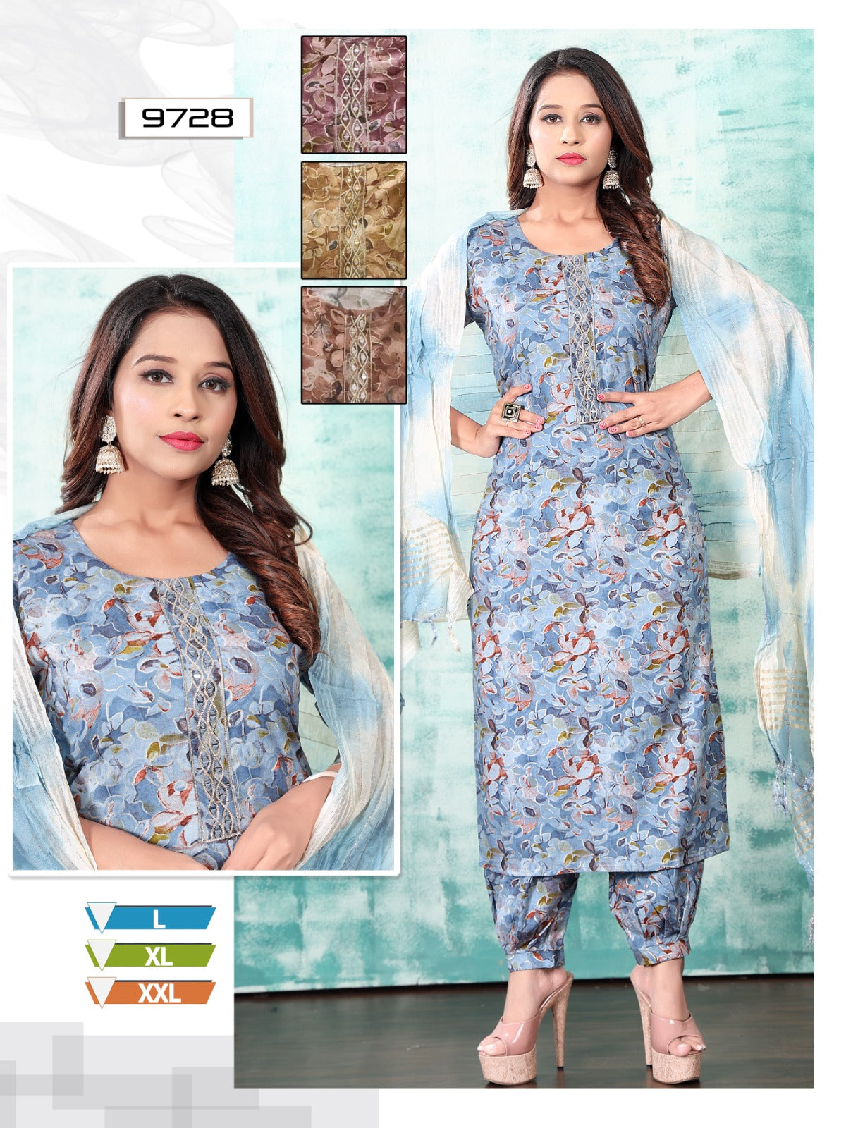 Foil To Foil Mmc Afghani Readymade Suit