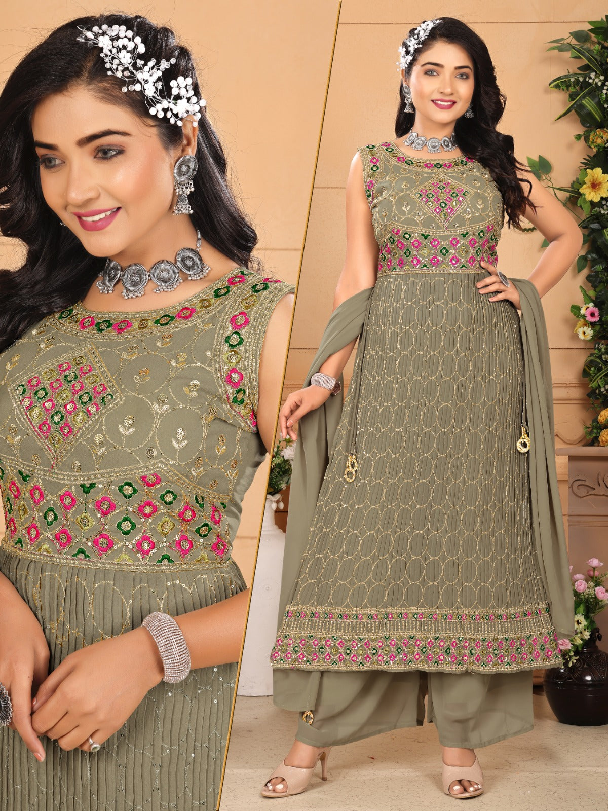 Fresh Look Kh Readymade Plazzo Style Suits