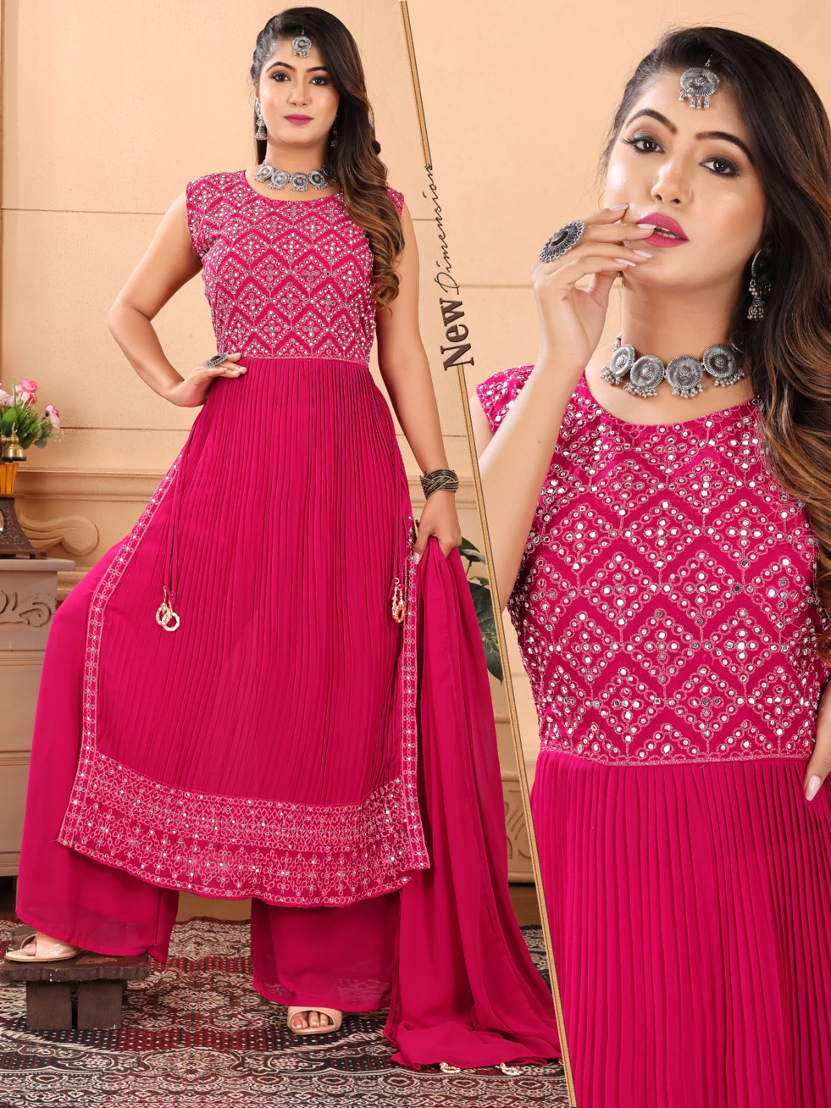 Fresh Look Kh Readymade Plazzo Style Suits