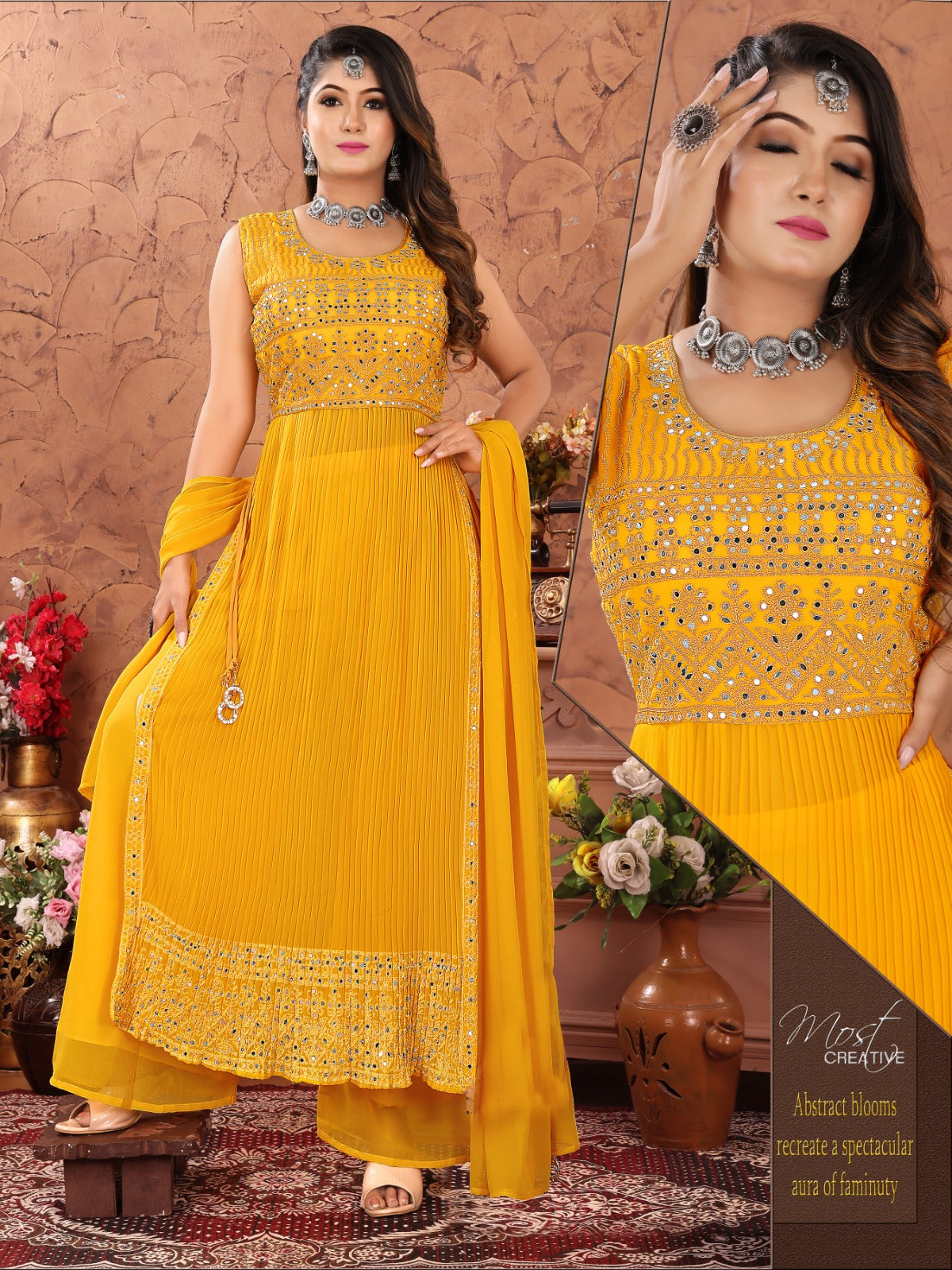 Fresh Look Kh Readymade Plazzo Style Suits