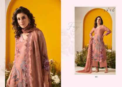 Freya Sarg Twill Pashmina Suits