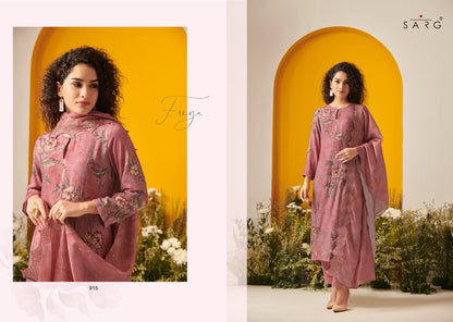 Freya Sarg Twill Pashmina Suits