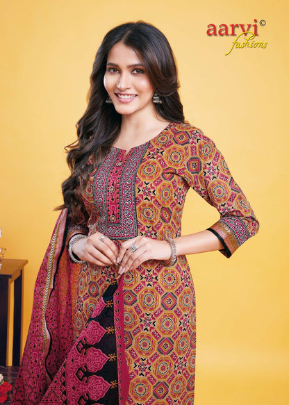 Gadwal Border Vol 9 Aarvi Fashions Readymade Pant Style Suits