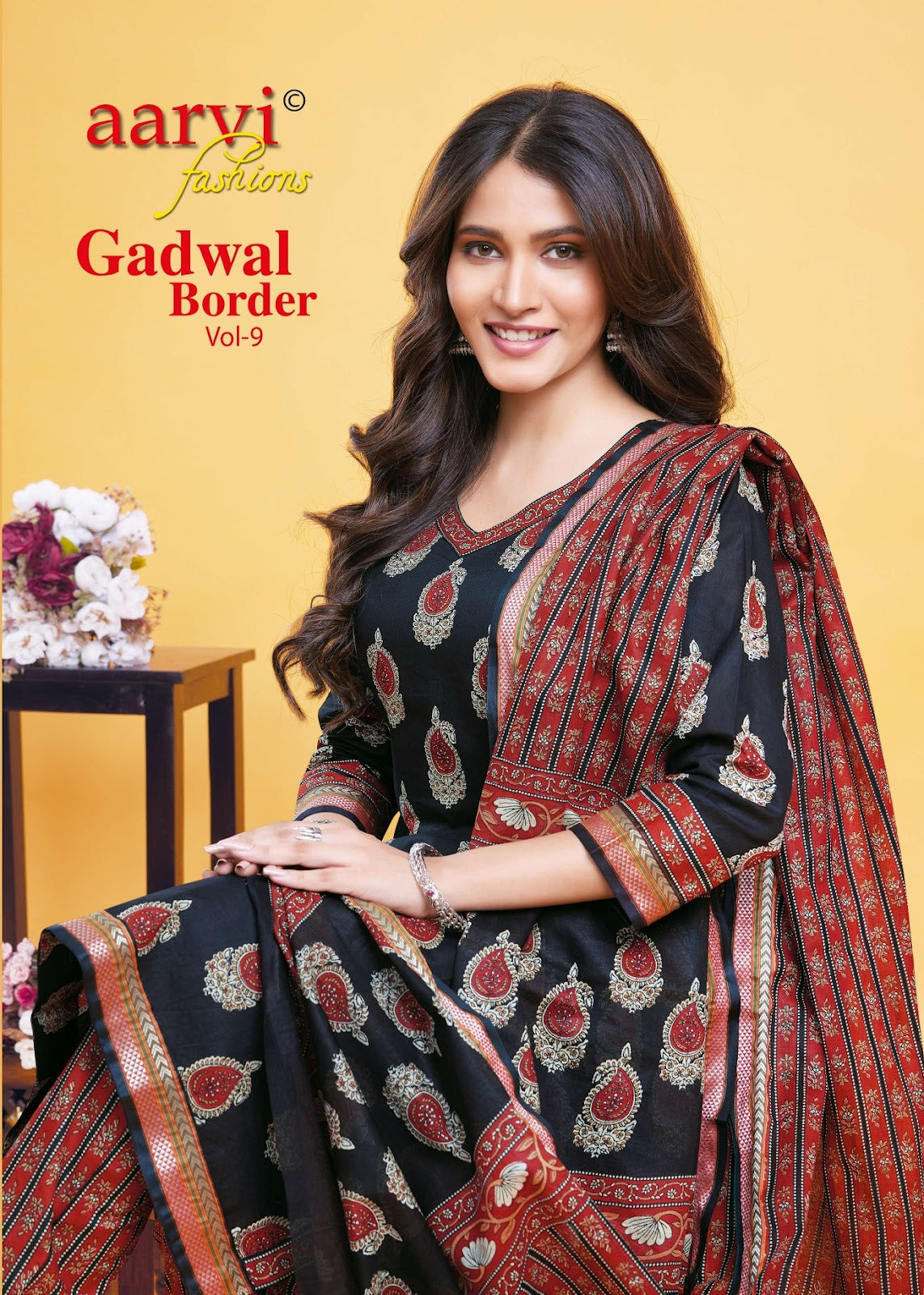 Gadwal Border Vol 9 Aarvi Fashions Readymade Pant Style Suits