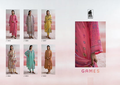 Games Sahiba Muslin Silk Pant Style Suits