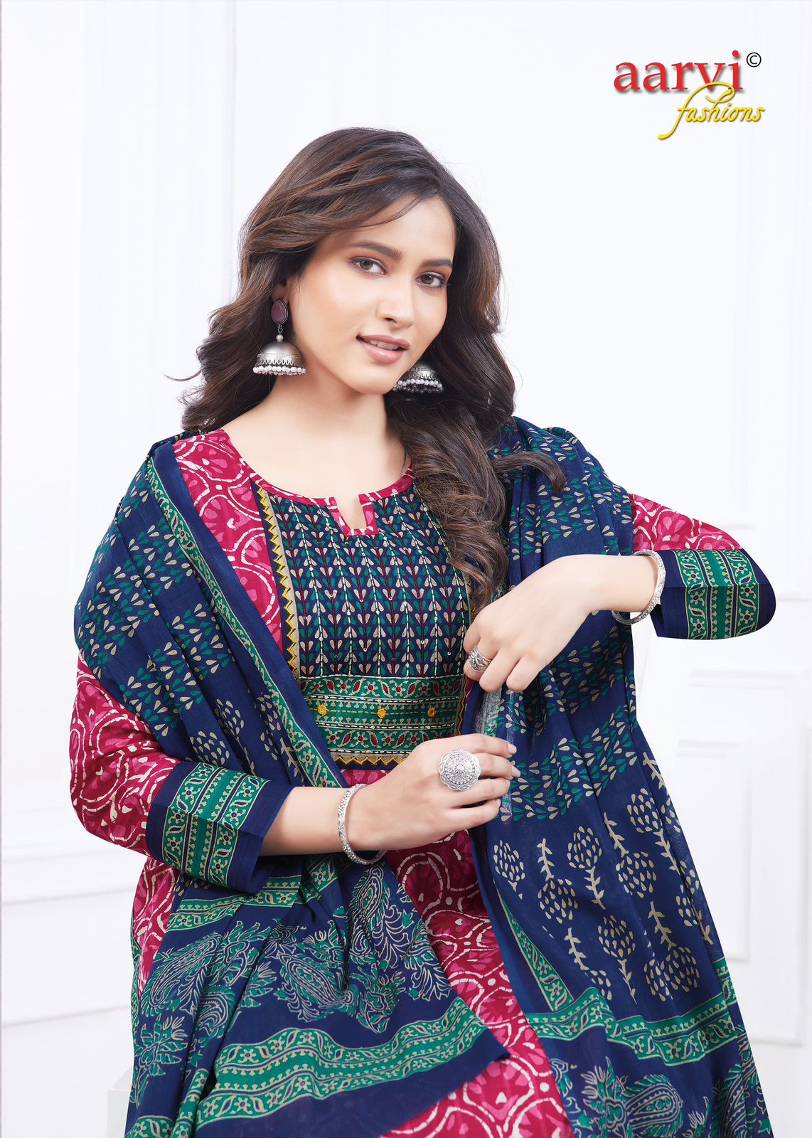 Gamthi Vol 3 Aarvi Fashions Cotton Readymade Pant Style Suits