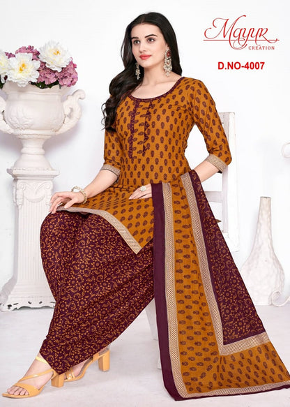 Gamthi Vol 4 Mayur Creation Cotton Dress Material