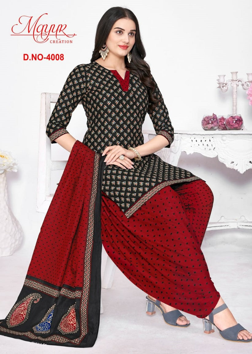 Gamthi Vol 4 Mayur Creation Cotton Dress Material
