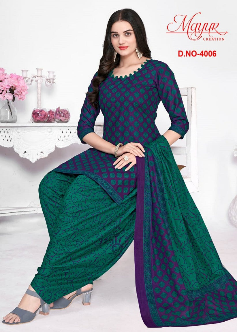 Gamthi Vol 4 Mayur Creation Cotton Dress Material
