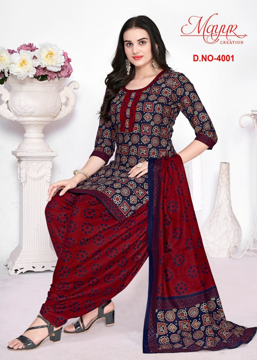 Gamthi Vol 4 Mayur Creation Cotton Dress Material