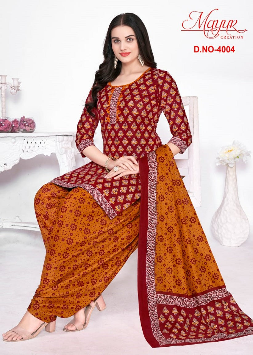 Gamthi Vol 4 Mayur Creation Cotton Dress Material
