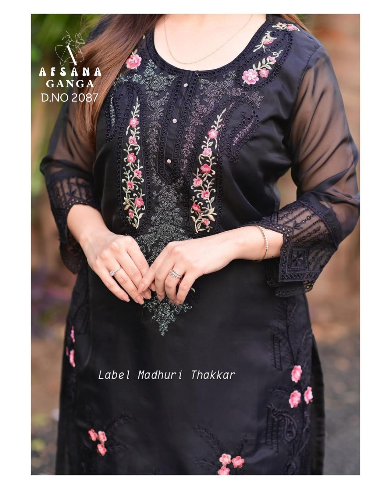 Ganga-2087 Afsana Organza Readymade Pant Style Suits