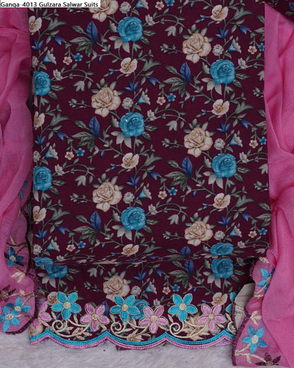 Ganga-4013 Gulzara Cotton Salwar Suits