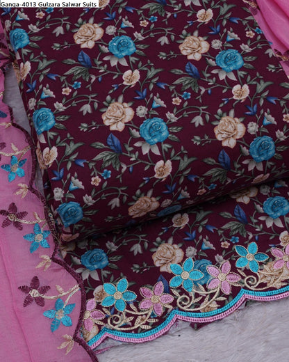 Ganga-4013 Gulzara Cotton Salwar Suits