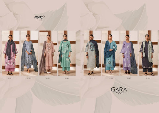 Gara Vol 4 Kimora Heer Muslin Pant Style Suits