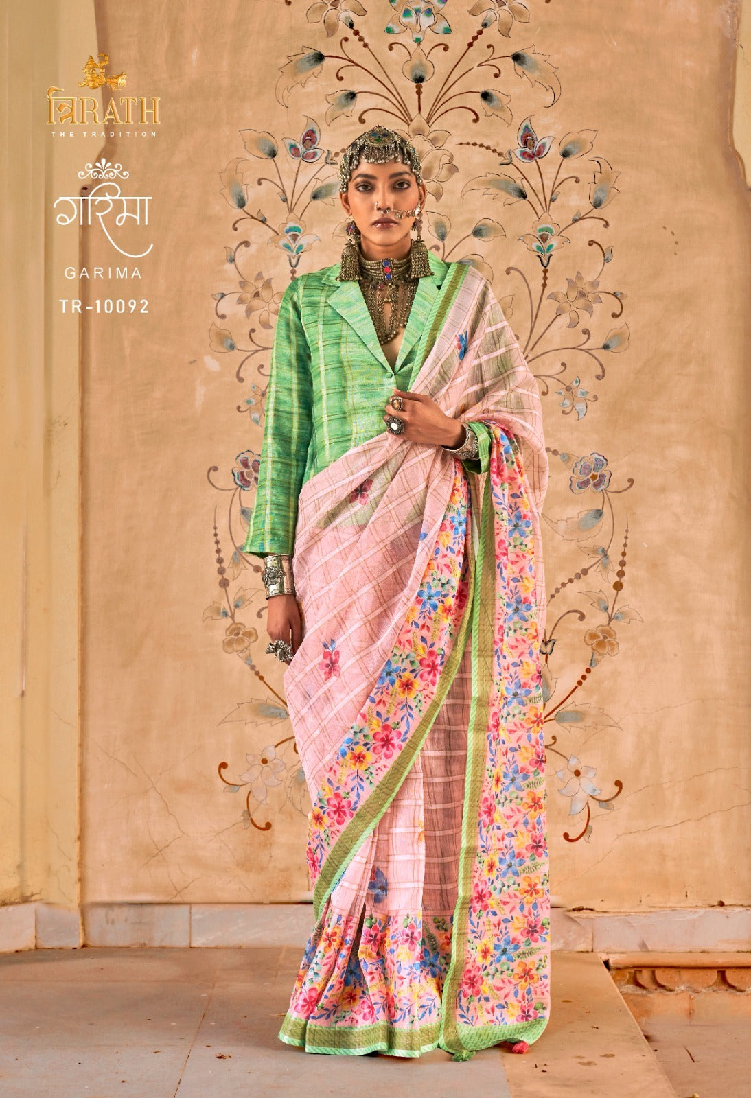 Garima Trirath Linen Sarees