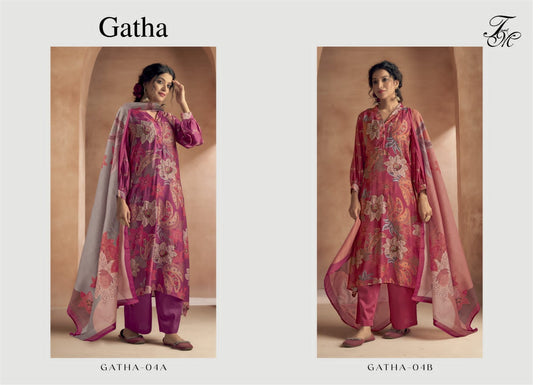 Gatha-04 Tm Muslin Pant Style Suits