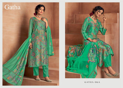 Gatha Tm Muslin Pant Style Suits