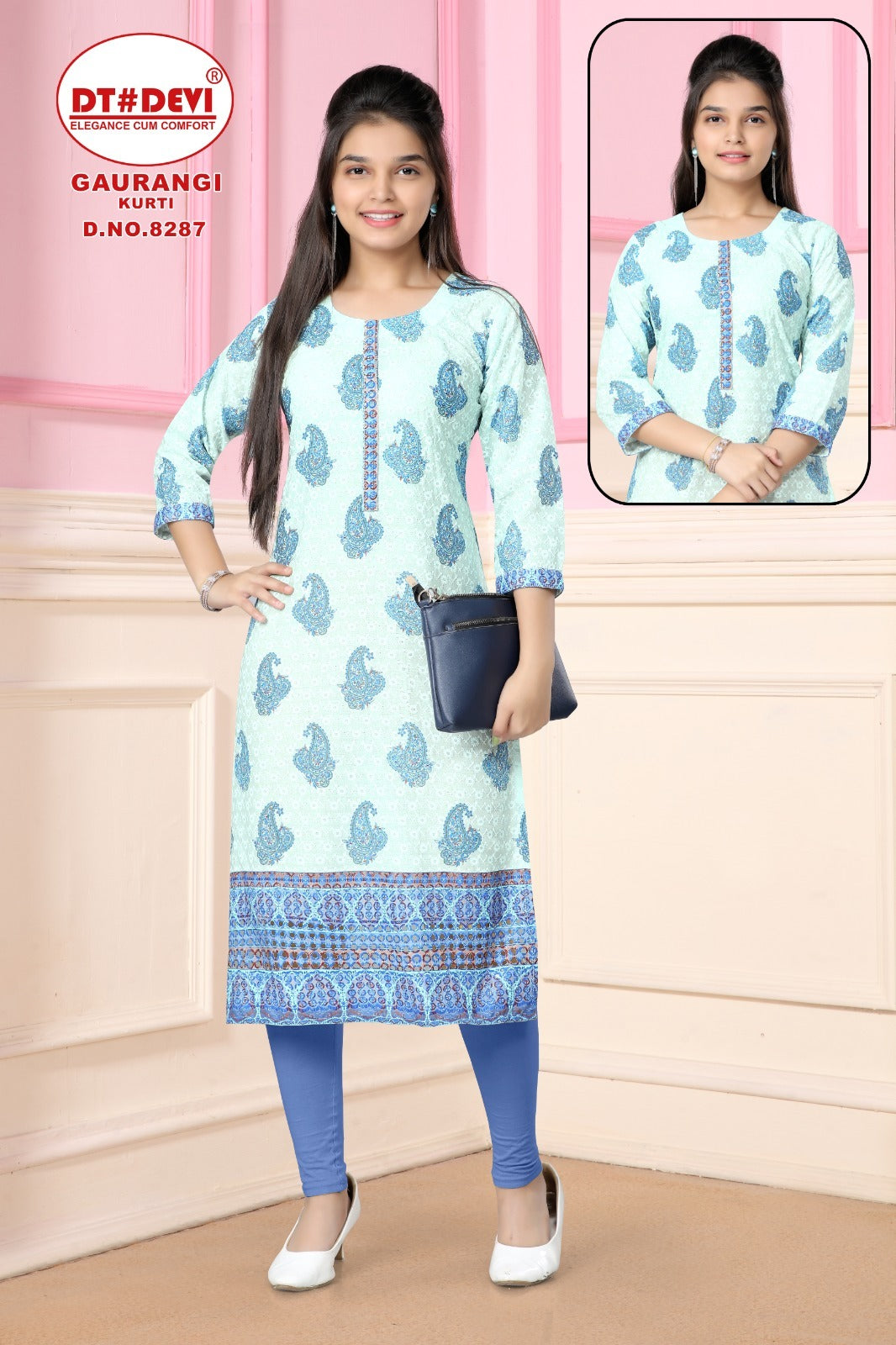 Gaurangi-8287 Dt Devi Cotton Girls Kurti