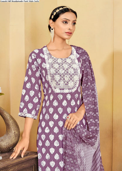 Gayatri Mf Rayon Readymade Pant Style Suits