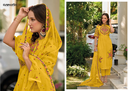 Gazal Zaveri Roman Silk Readymade Pant Style Suits