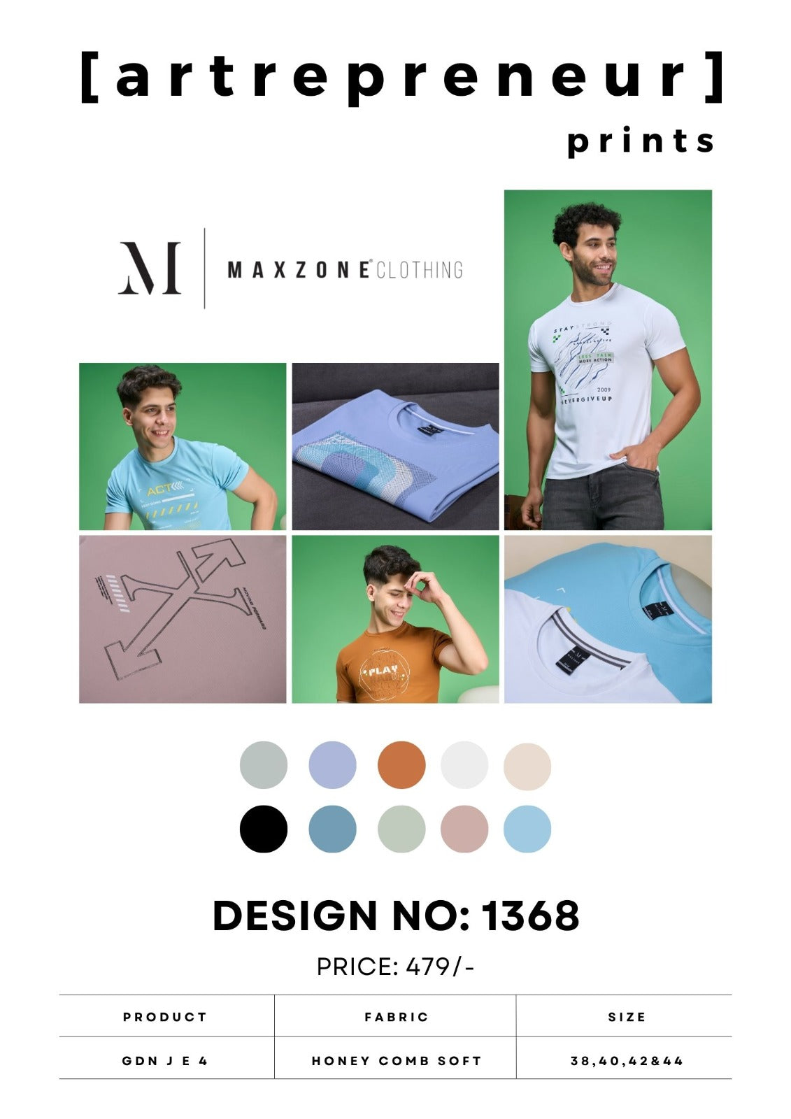 Gdn J E 4 Maxzone Clothing Honey Comb Mens Tshirts