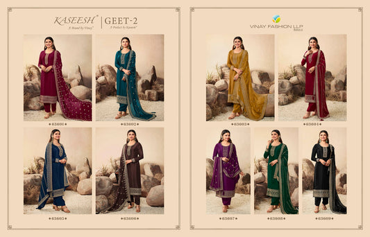 Geet 2 Colors Kaseesh Vinay Fashion Llp Pant Style Suits