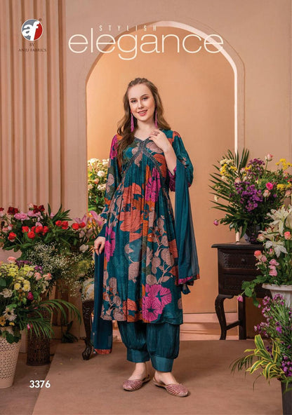Geet Afgani Af Natural Crepe Readymade Suits