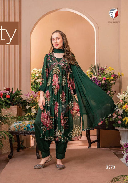 Geet Afgani Af Natural Crepe Readymade Suits