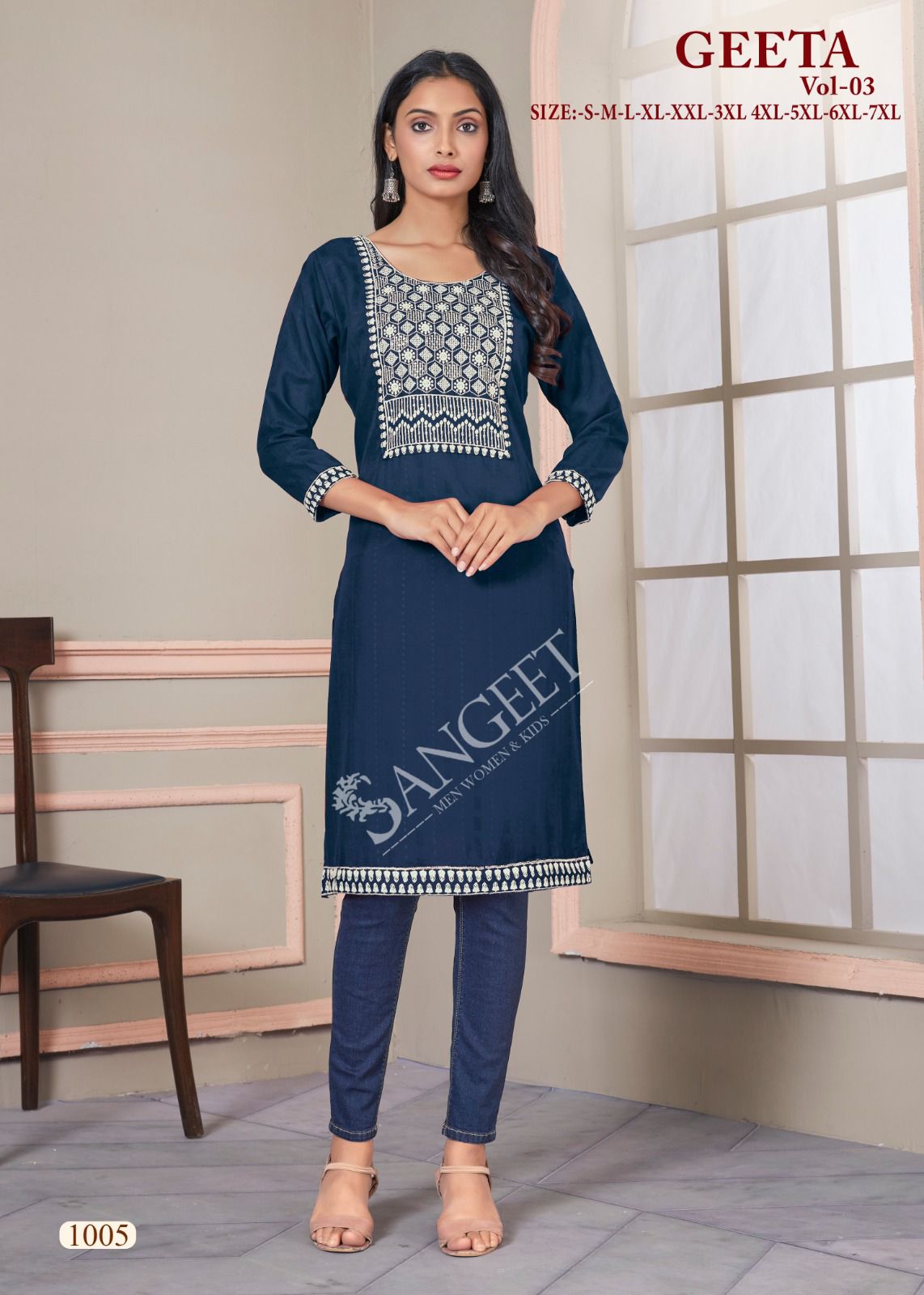 Geeta Vol 3 Banwery Bombay Knee Length Kurtis