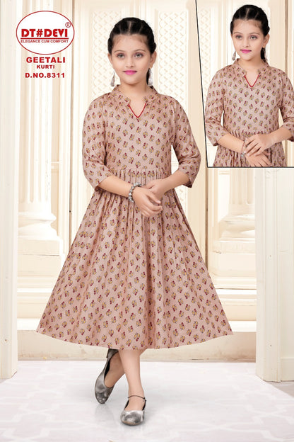 Geetali-8311 Dt Devi Rayon Girls Anarkali Kurti