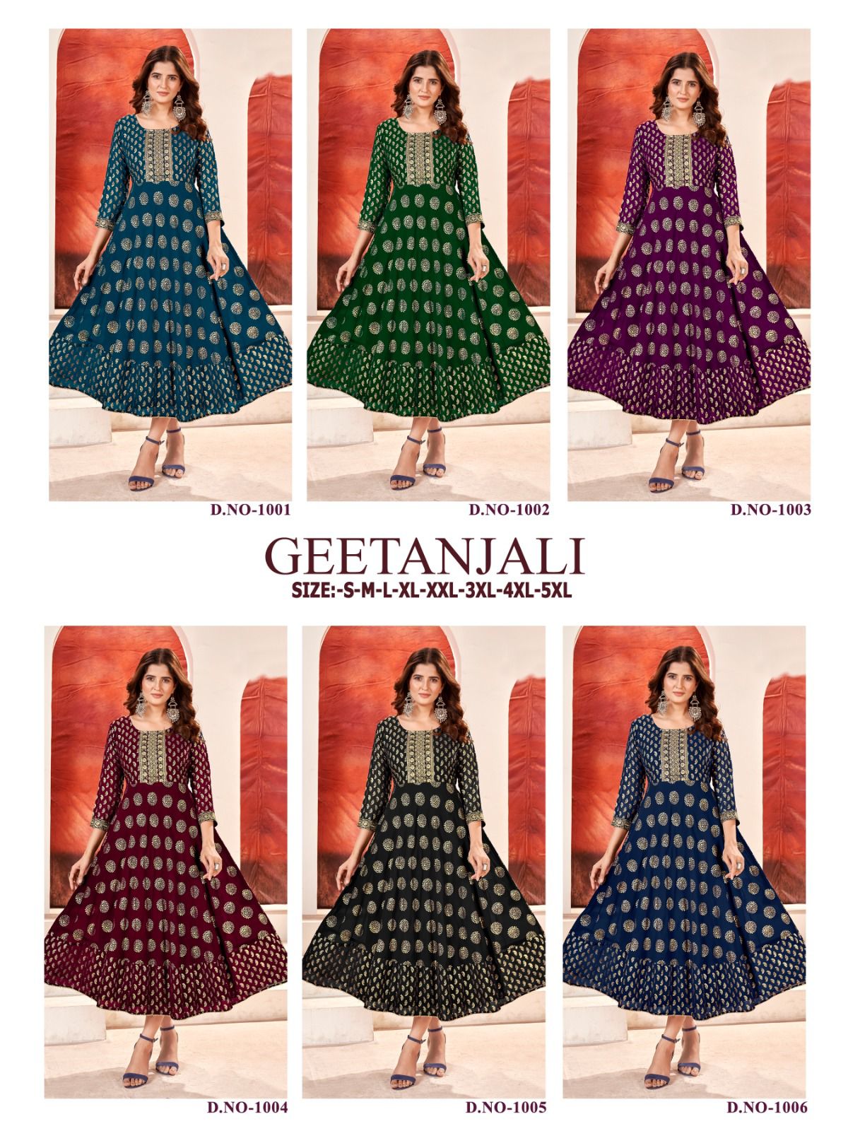 Geetanjali Banwery Fox Georgette Anarkali Kurtis
