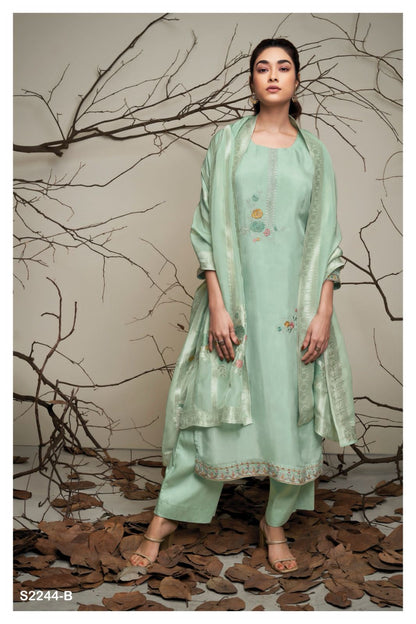 Georgia 2244 Ganga Organza Plazzo Style Suits