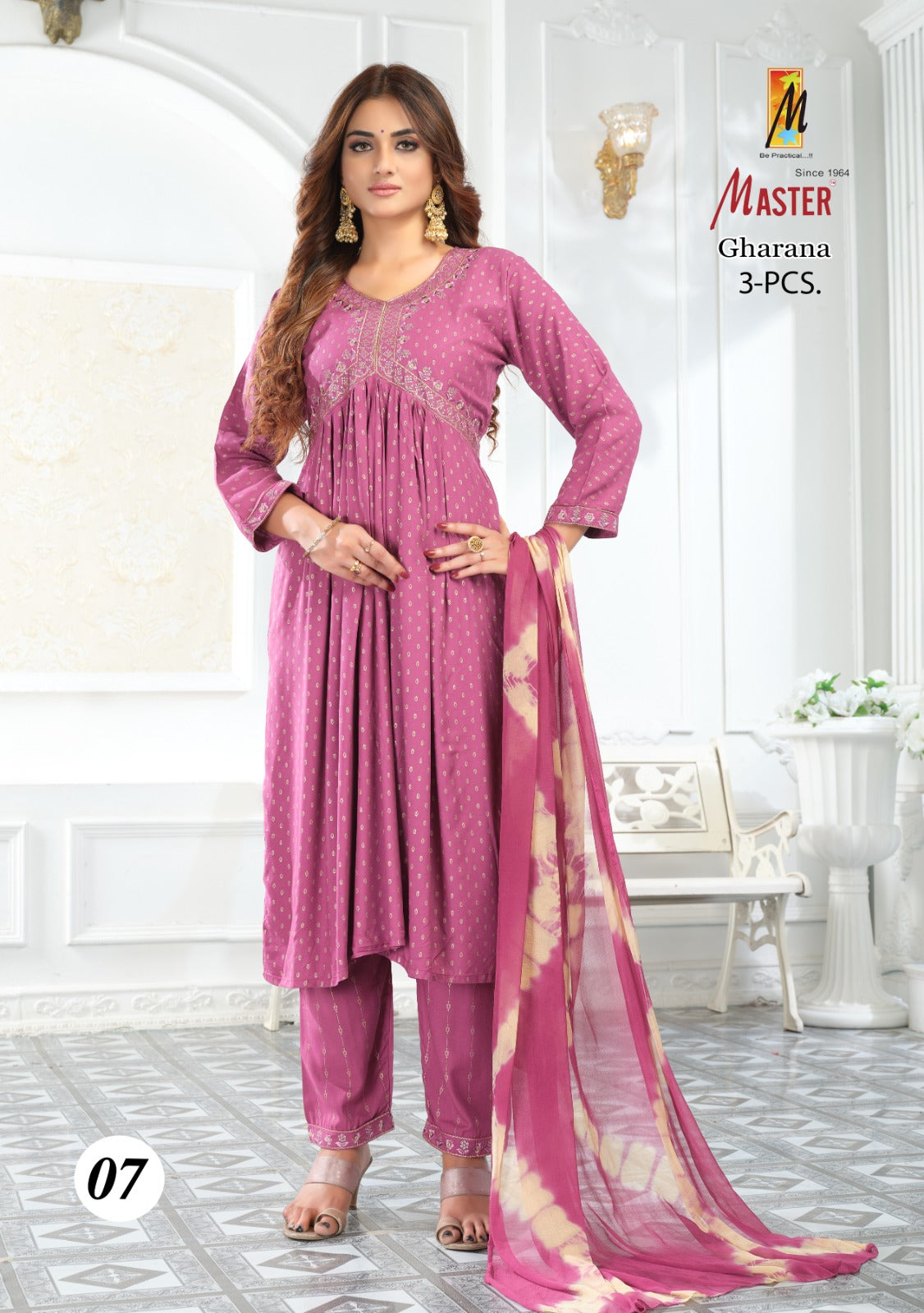 Gharana Master Rayon Readymade Pant Style Suits
