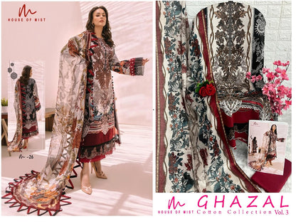 Ghazal Cotton Vol 3 House Of Mist Karachi Salwar Suits