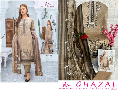 Ghazal Cotton Vol 3 House Of Mist Karachi Salwar Suits