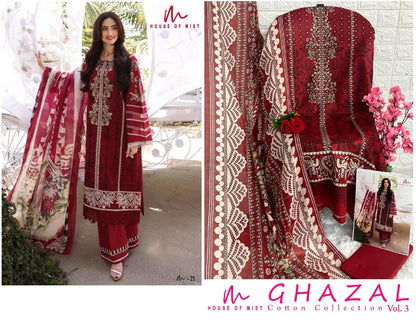 Ghazal Cotton Vol 3 House Of Mist Karachi Salwar Suits