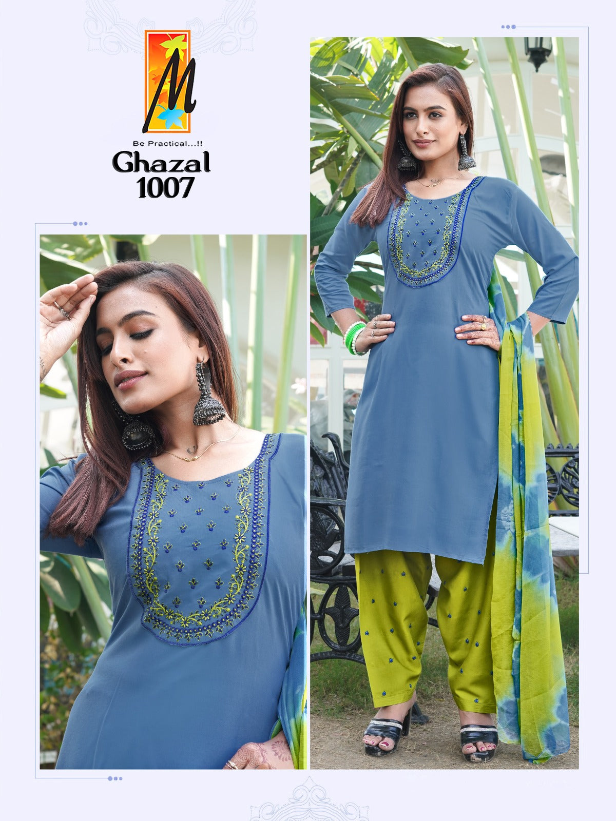 Ghazal Vol 2 Master Rayon Readymade Patiyala Suits