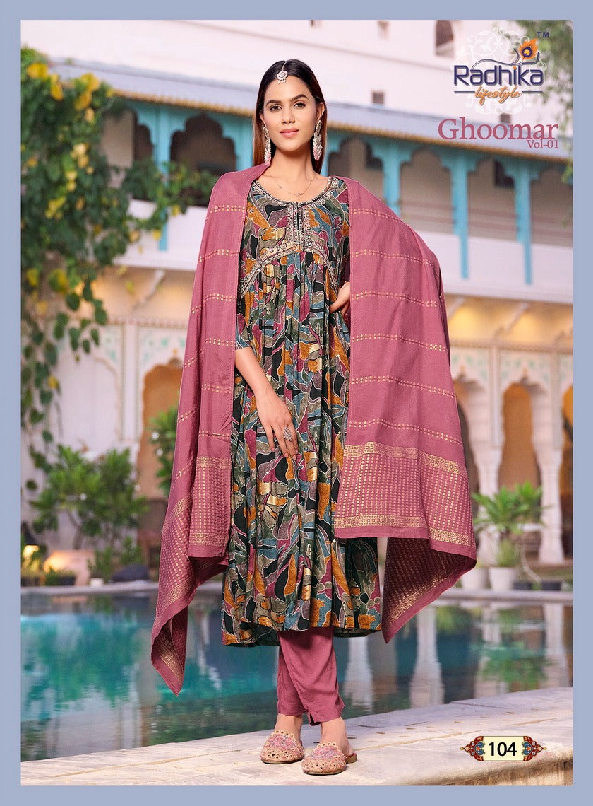 Ghoomar Vol 1 Radhika Lifestyle Readymade Pant Style Suits