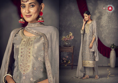 Ginee Triple Aaa Dola Jacquard Pant Style Suits