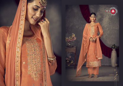 Ginee Triple Aaa Dola Jacquard Pant Style Suits