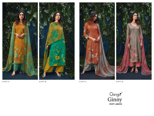 Ginny 1977 Ganga Premium Wool Plazzo Style Suits