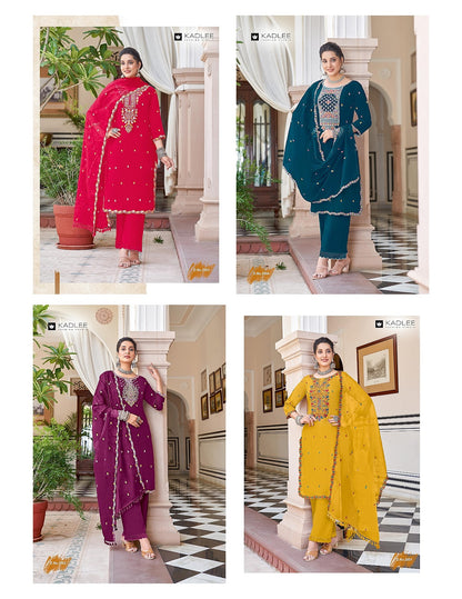 Gitanjali Kadlee Viscose Readymade Pant Style Suits