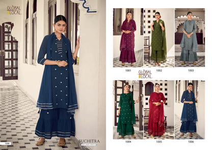 Global Local 100 Miles Readymade Sharara Suits