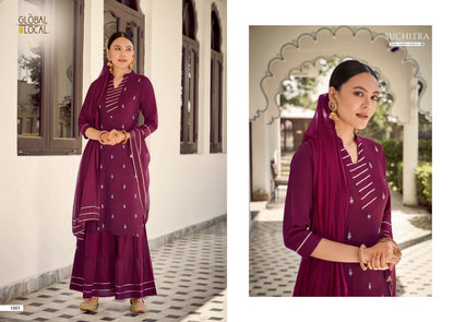 Global Local 100 Miles Readymade Sharara Suits