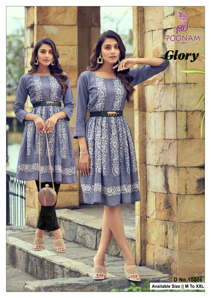 Glory Poonam Designer Viscose One Piece