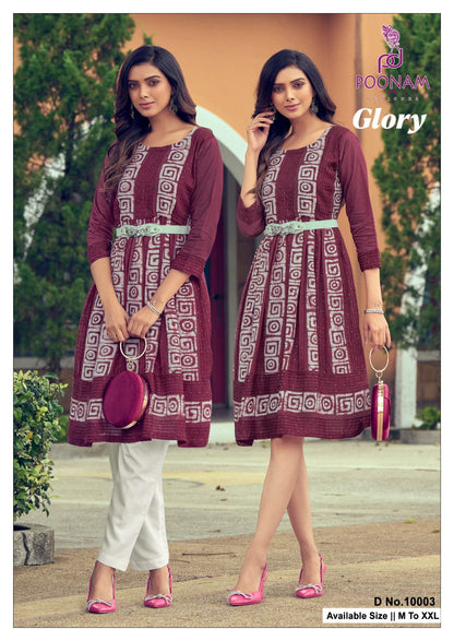 Glory Poonam Designer Viscose One Piece