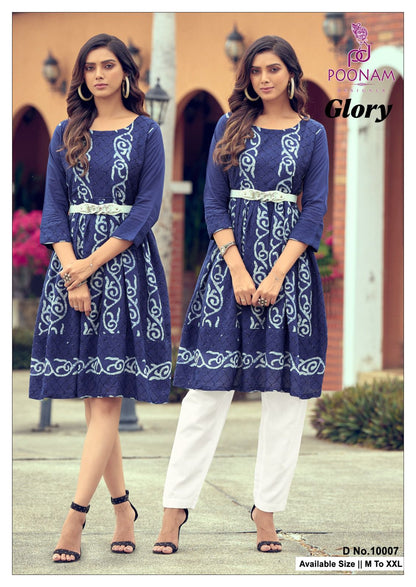 Glory Poonam Designer Viscose One Piece