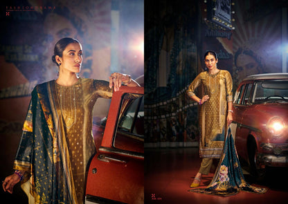 Glory Sargam Prints Velvet Suits